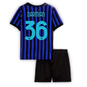 Inter Milan Matteo Darmian #36 Cheap Home Stadium Kit for Kids 2025-26 UK Sale