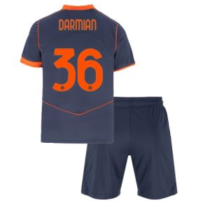 Inter Milan Matteo Darmian #36 Cheap Third Stadium Kit for Kids 2025-26 UK Sale