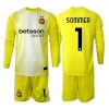 Inter Milan Yann Sommer #1 Goalkeeper Cheap Away Stadium Kit for Kids 2025-26 Long Sleeve (+ pants)