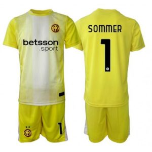 Inter Milan Yann Sommer #1 Goalkeeper Cheap Away Stadium Kit for Kids 2025-26 UK Sale