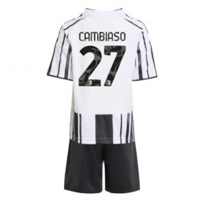 Juventus Andrea Cambiaso #27 Cheap Home Stadium Kit Kids 2025-26 Soccer Jerseys
