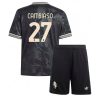 Juventus Andrea Cambiaso #27 Cheap Third Stadium Kit Kids 2025-26 Soccer Jerseys