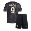 Juventus Dusan Vlahovic #9 Cheap Third Stadium Kit Kids 2025-26 Soccer Jerseys