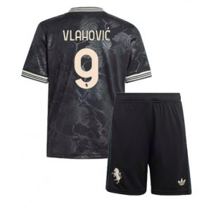 Juventus Dusan Vlahovic #9 Cheap Third Stadium Kit Kids 2025-26 Soccer Jerseys