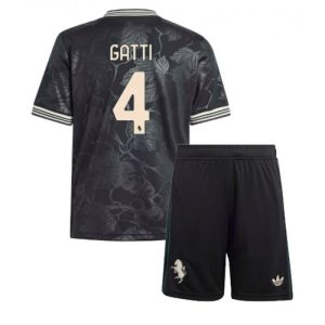 Juventus Federico Gatti #4 Cheap Third Stadium Kit for Kids 2025-26 Sale