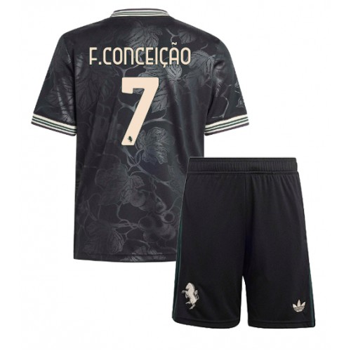 Juventus Francisco Conceicao #7 Cheap Third Stadium Kit for Kids 2025-26 Sale
