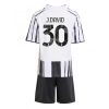 Juventus Jonathan David #30 Cheap Home Stadium Kit Kids 2025-26 Soccer Jerseys