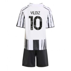 Juventus Kenan Yildiz #10 Cheap Home Stadium Kit Kids 2025-26 Soccer Jerseys