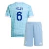 Juventus Lloyd Kelly #6 Cheap Away Stadium Kit Kids 2025-26 Soccer Jerseys