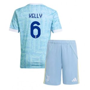 Juventus Lloyd Kelly #6 Cheap Away Stadium Kit Kids 2025-26 Soccer Jerseys