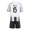 Juventus Lloyd Kelly #6 Cheap Home Stadium Kit Kids 2025-26 Soccer Jerseys