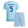 Juventus Manuel Locatelli #5 Cheap Away Stadium Kit Kids 2025-26 Soccer Jerseys
