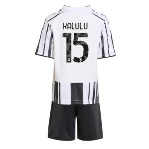 Juventus Pierre Kalulu #15 Cheap Home Stadium Kit for Kids 2025-26 Sale