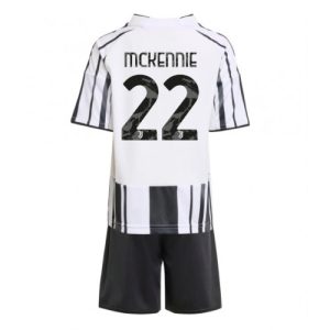 Juventus Weston McKennie #22 Cheap Home Stadium Kit Kids 2025-26 Soccer Jerseys