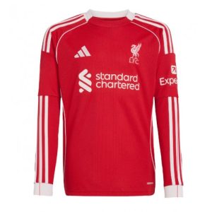 Liverpool Cheap Home Stadium Shirt 2025-26 Long Sleeve