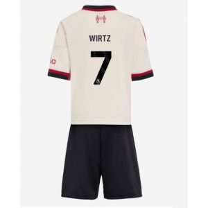 Liverpool Florian Wirtz #7 Cheap Away Stadium Kit for Kids 2025-26 UK Sale
