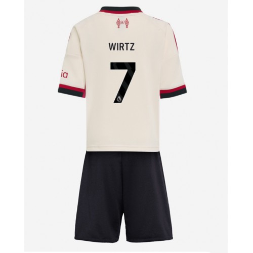 Liverpool Florian Wirtz #7 Cheap Away Stadium Kit for Kids 2025-26 UK Sale