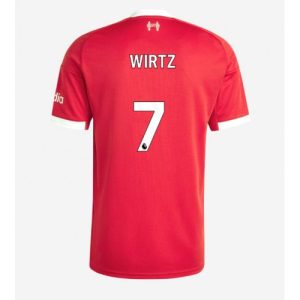 Liverpool Florian Wirtz #7 Cheap Home Stadium Shirt 2025-26 For Sale