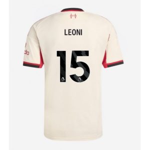Liverpool Giovanni Leoni #15 Cheap Away Stadium Shirt 2025-26 For Sale
