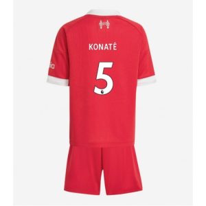 Liverpool Ibrahima Konate #5 Cheap Home Stadium Kit for Kids 2025-26 UK Sale
