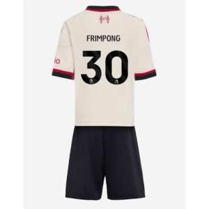 Liverpool Jeremie Frimpong #30 Cheap Away Stadium Kit for Kids 2025-26 UK Sale