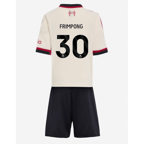 Liverpool Jeremie Frimpong #30 Cheap Away Stadium Kit for Kids 2025-26 UK Sale