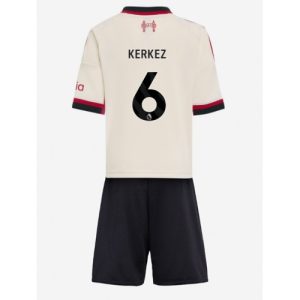 Liverpool Milos Kerkez #6 Cheap Away Stadium Kit for Kids 2025-26 UK Sale