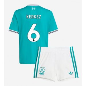 Liverpool Milos Kerkez #6 Cheap Third Stadium Kit for Kids 2025-26 UK Sale