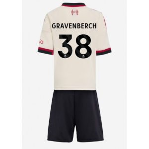 Liverpool Ryan Gravenberch #38 Cheap Away Stadium Kit for Kids 2025-26 UK Sale