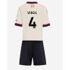 Liverpool Virgil van Dijk #4 Cheap Away Stadium Kit for Kids 2025-26 UK Sale