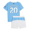 Manchester City Bernardo Silva #20 Cheap Home Stadium Kit for Kids 2025-26 Jersey full set