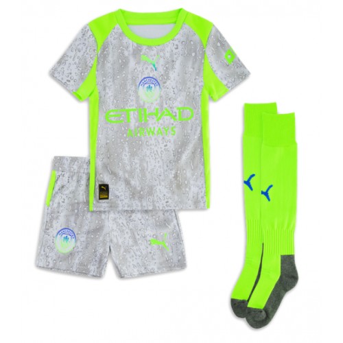 Manchester City Bernardo Silva #20 Cheap Third Stadium Kit for Kids 2025-26 Jersey full set