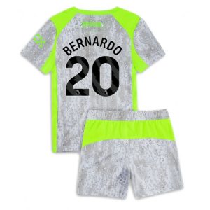 Manchester City Bernardo Silva #20 Cheap Third Stadium Kit for Kids 2025-26 Jersey full set
