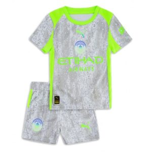 Manchester City Cheap Third Stadium Kit for Kids 2025-26 Jersey full set