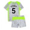 Manchester City John Stones #5 Cheap Third Stadium Kit for Kids 2025-26 Jersey full set