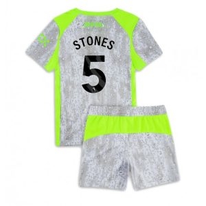 Manchester City John Stones #5 Cheap Third Stadium Kit for Kids 2025-26 Jersey full set