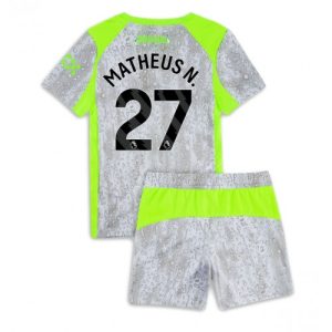 Manchester City Matheus Nunes #27 Cheap Third Stadium Kit for Kids 2025-26 Jersey full set