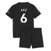 Manchester City Nathan Ake #6 Cheap Away Stadium Kit for Kids 2025-26 Jersey full set