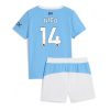 Manchester City Nico Gonzalez #14 Cheap Home Stadium Kit for Kids 2025-26 Jersey full set