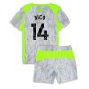 Manchester City Nico Gonzalez #14 Cheap Third Stadium Kit for Kids 2025-26 Jersey full set
