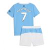 Manchester City Omar Marmoush #7 Cheap Home Stadium Kit for Kids 2025-26 Jersey full set