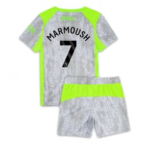 Manchester City Omar Marmoush #7 Cheap Third Stadium Kit for Kids 2025-26 Jersey full set