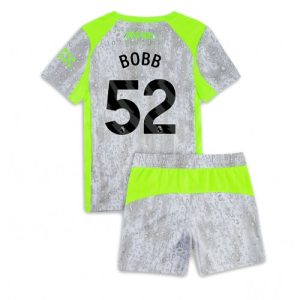 Manchester City Oscar Bobb #52 Cheap Third Stadium Kit for Kids 2025-26 Jersey full set
