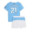 Manchester City Rayan Ait-Nouri #21 Cheap Home Stadium Kit for Kids 2025-26 Jersey full set