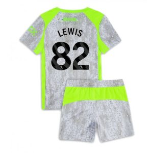 Manchester City Rico Lewis #82 Cheap Third Stadium Kit for Kids 2025-26 Jersey full set