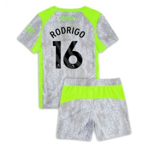 Manchester City Rodri Hernandez #16 Cheap Third Stadium Kit for Kids 2025-26 Jersey full set