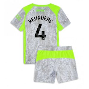 Manchester City Tijjani Reijnders #4 Cheap Third Stadium Kit for Kids 2025-26 Jersey full set