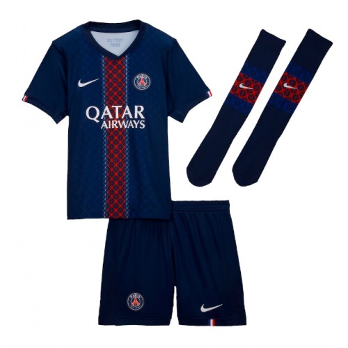 Paris Saint-Germain Goncalo Ramos #9 PSG Home Stadium Kit for Kids 2025-26 On Sale
