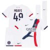 Paris Saint-Germain Ibrahim Mbaye #49 PSG Away Stadium Kit for Kids 2025-26 On Sale