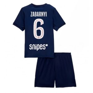 Paris Saint-Germain Illia Zabarnyi #6 PSG Home Stadium Kit for Kids 2025-26 On Sale